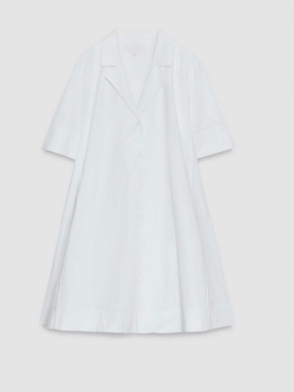 ZARA ZW COLLECTION SHORT SLEEVE SHIRT DRESS WHITE
